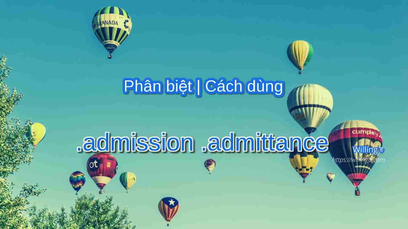 admission | admittance