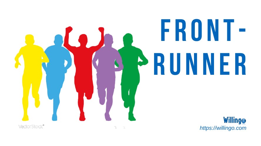 front-runner nghĩa là gì