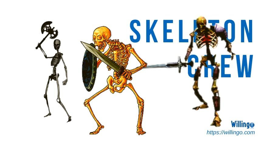 skeleton crew nghĩa là gì