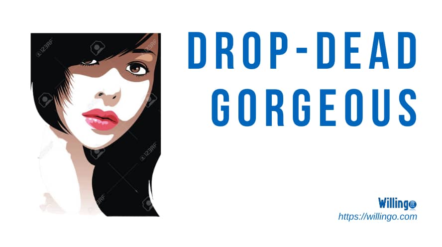 drop-dead gorgeous nghĩa là gì