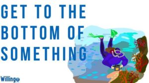 GET TO THE BOTTOM OF (SOMETHING)