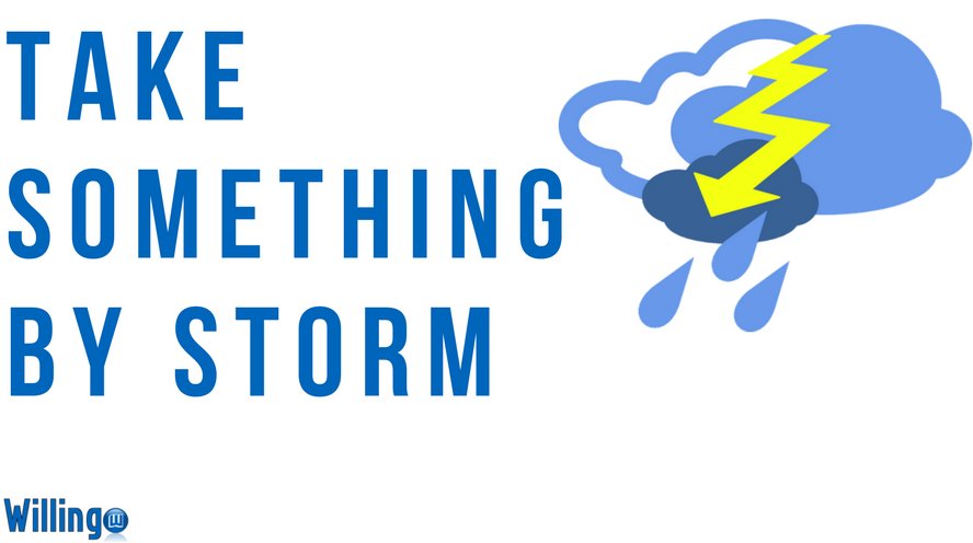 TAKE SOMETHING BY STORM