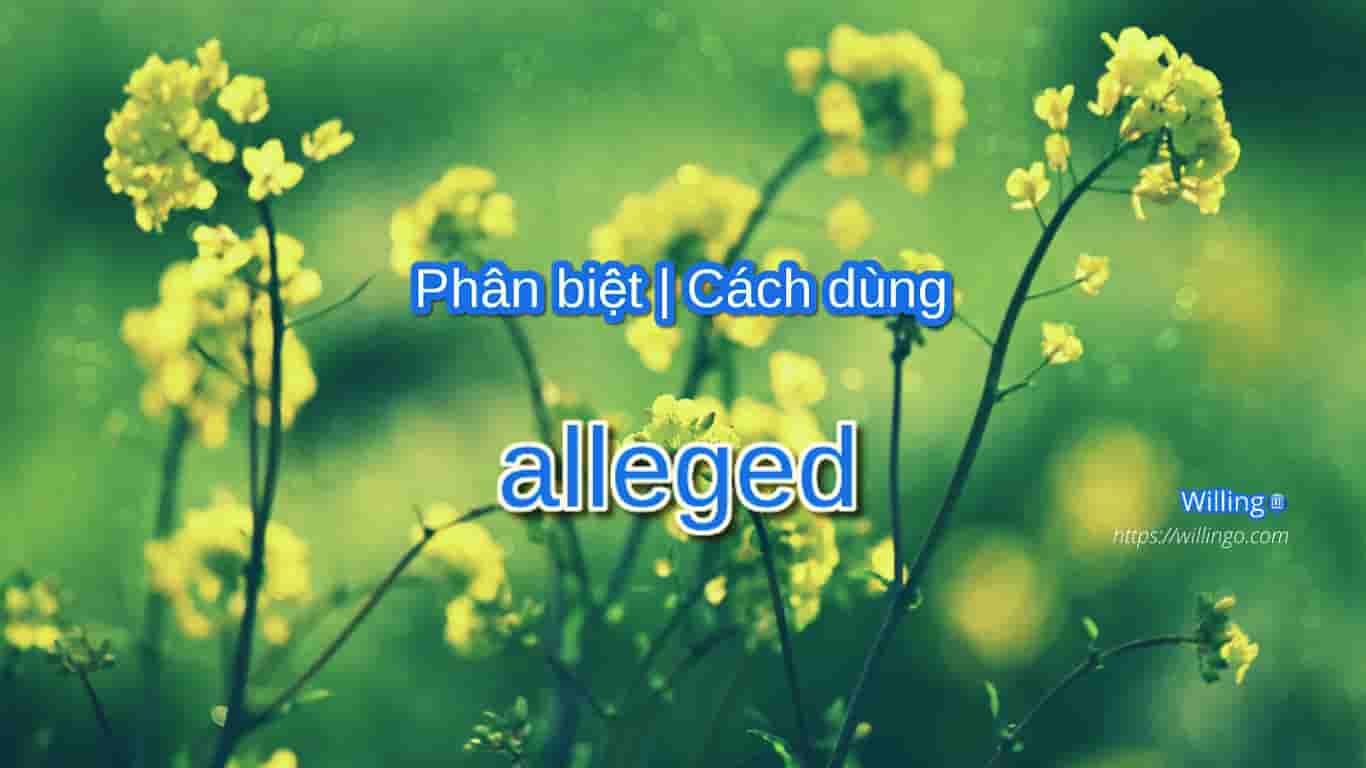 cách dùng alleged