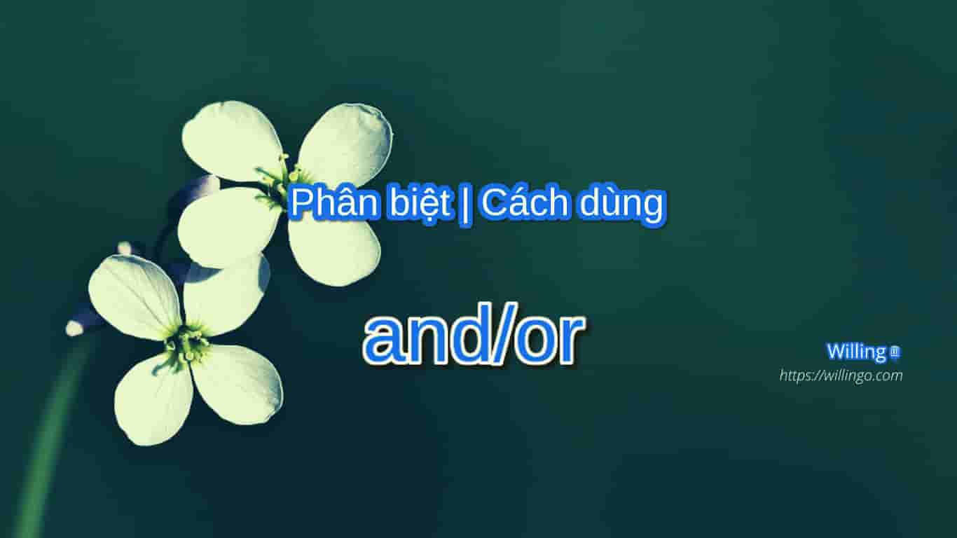and/or