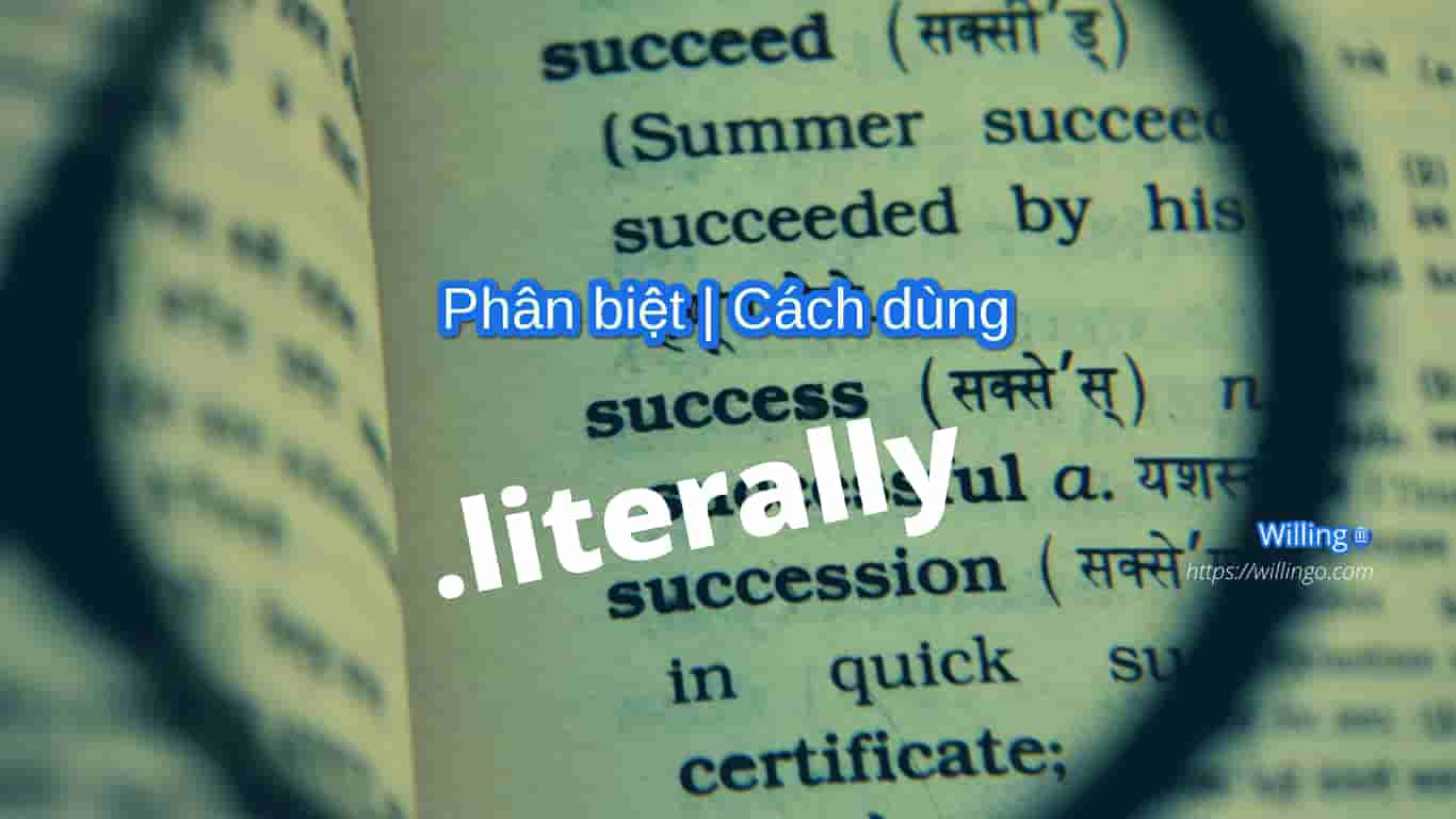 cách dùng literally