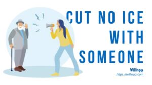 cut no ice with someone nghĩa là gì